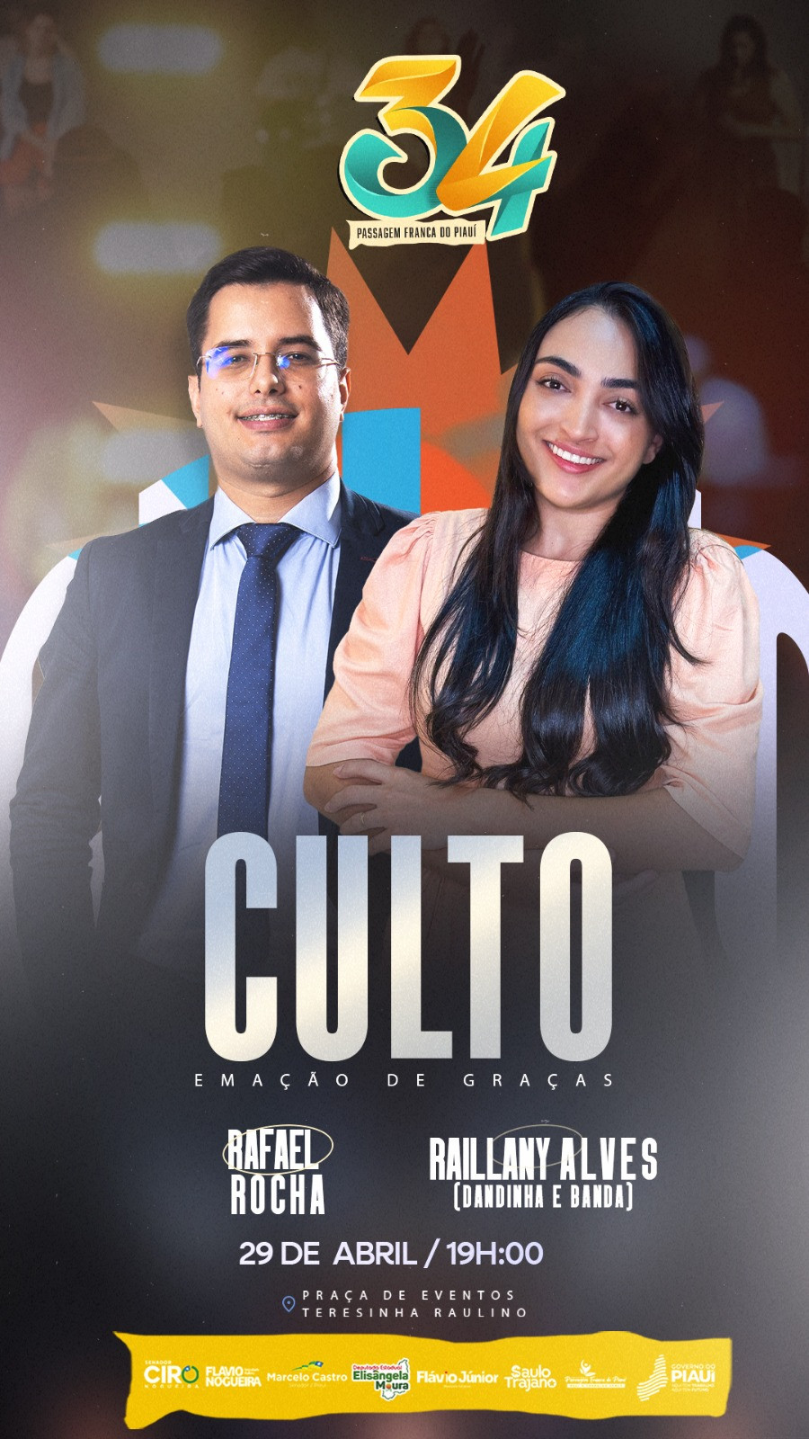 Culto em Ação de Graças em comemoração aos 34 anos de Passagem Franca 🙏✨
