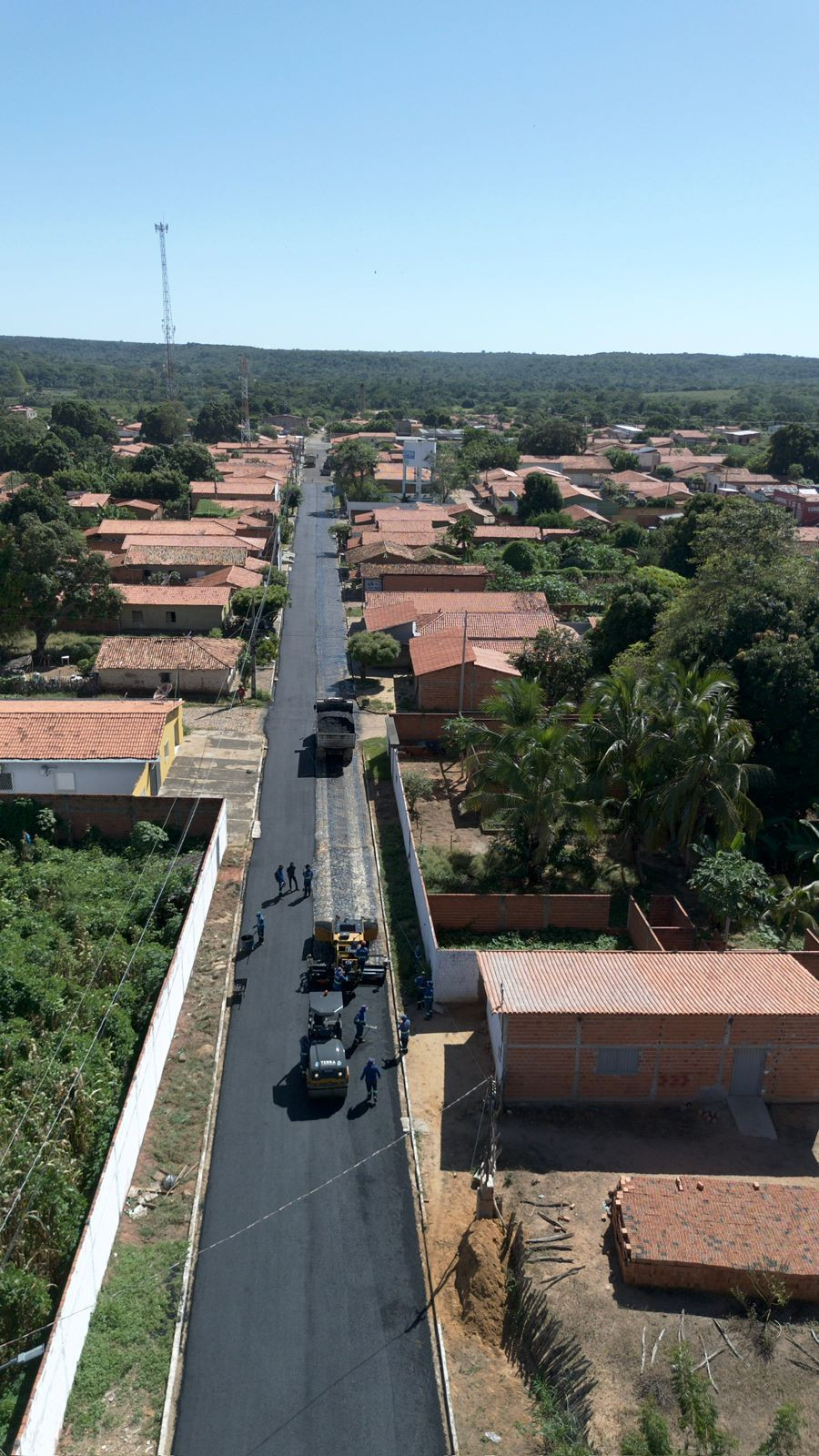 Passagem Franca recebe 4 mil m² de asfalto urbano em parceria com o Governo do Estado